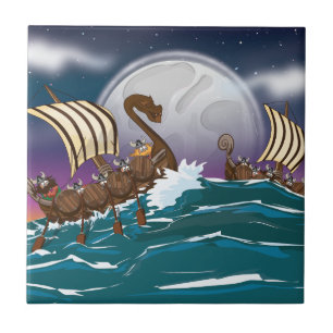 Carreau Flotte d'invasion Viking