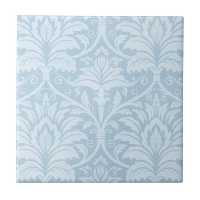 Carreau Flourish bleu (Devant)