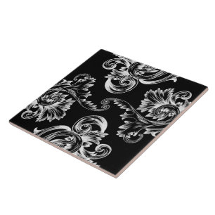 Carreau Flourish vintage (blanc)