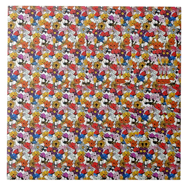 Carreau FLYING BIRD STEREOGRAM 4.25x4.25, 6x6 inches  (Devant)