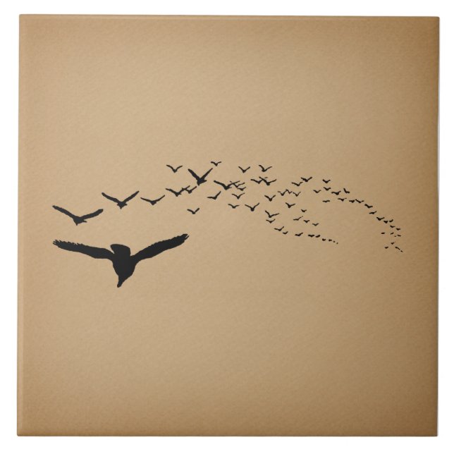 Carreau Flying Birds Art Vintage (Devant)