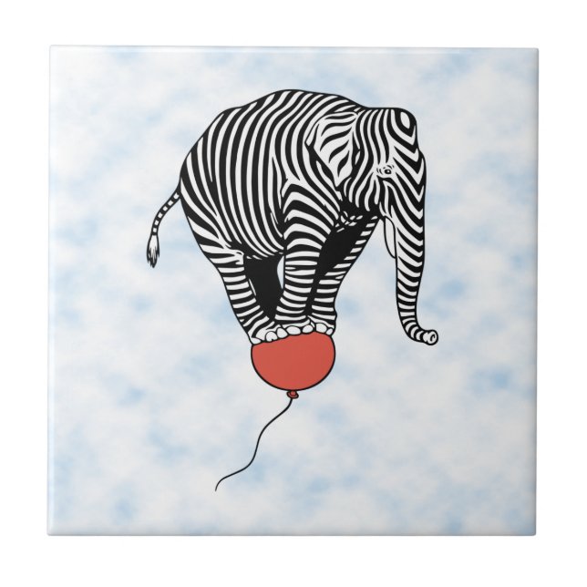 Carreau FLying Elephant Zebra (Devant)