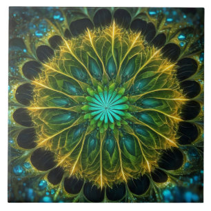Carreau Foliage radial Abstrait