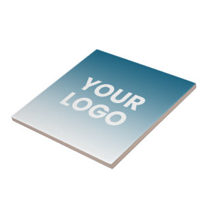 Carreau Fond de couleur Dégradé blanc et votre logo