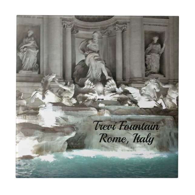 Carreau Fontaine de Trevi, Rome Italie (Devant)