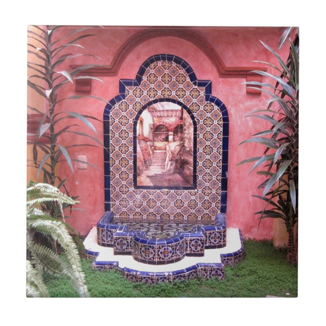 Carreau Fontaine mexicaine de tuile (Devant)