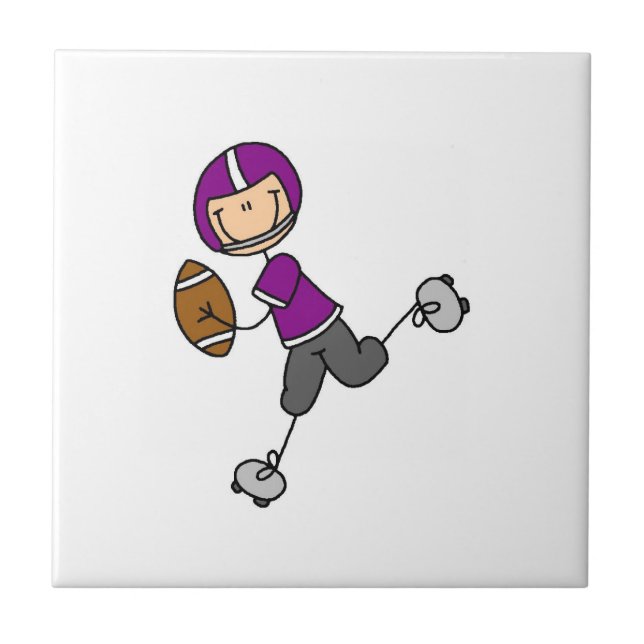 Carreau Football à bâtonnets Violet (Devant)