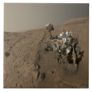 Carreau Forage Mars Curiosity Red Martian Paysage
