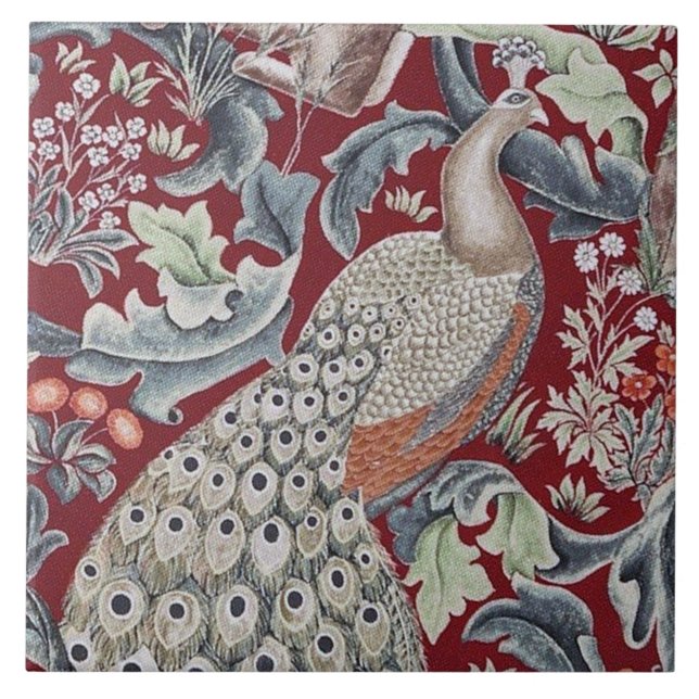 Carreau Forest Peacock, William Morris (Devant)