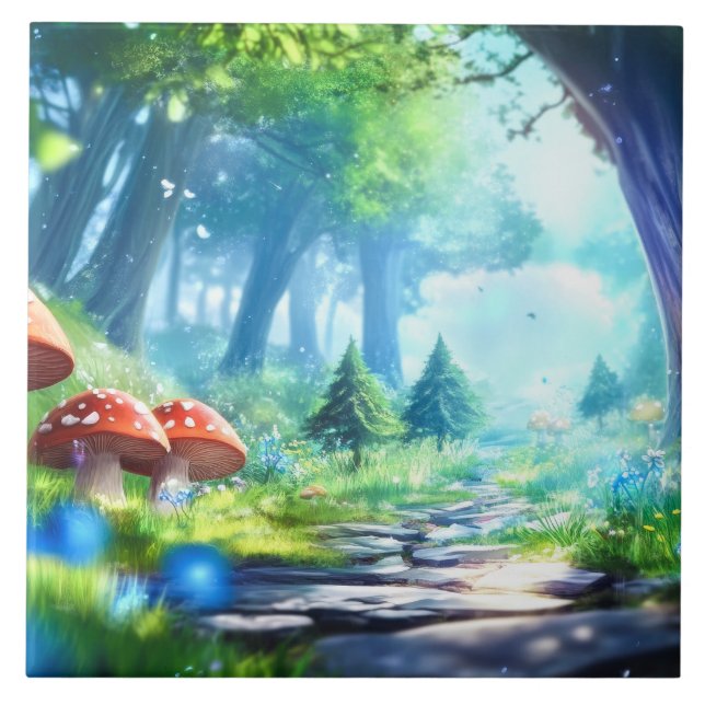 Carreau Forêt de champignons  (Devant)
