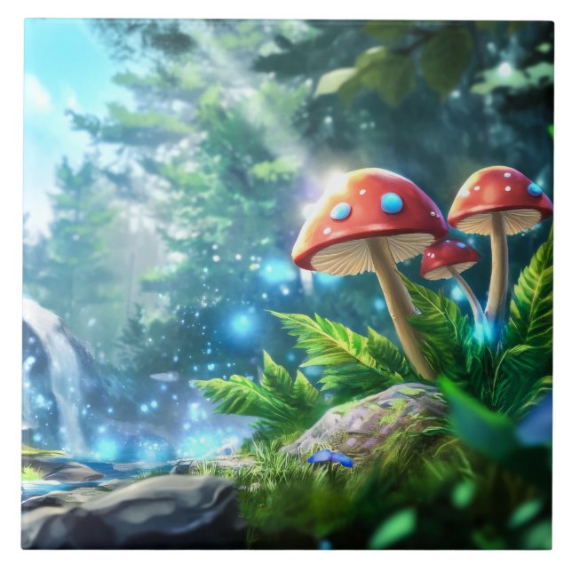 Carreau Forêt de champignons (Devant)