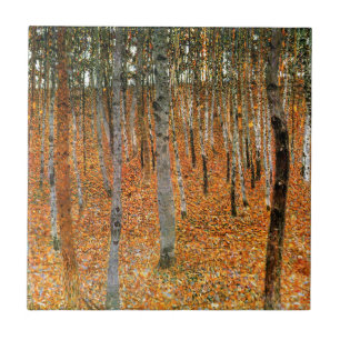 Carreau Forêt de hêtres par Gustav Klimt