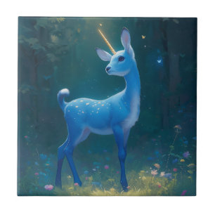 Carreau Forêt de papillons magiques Fawnicorn
