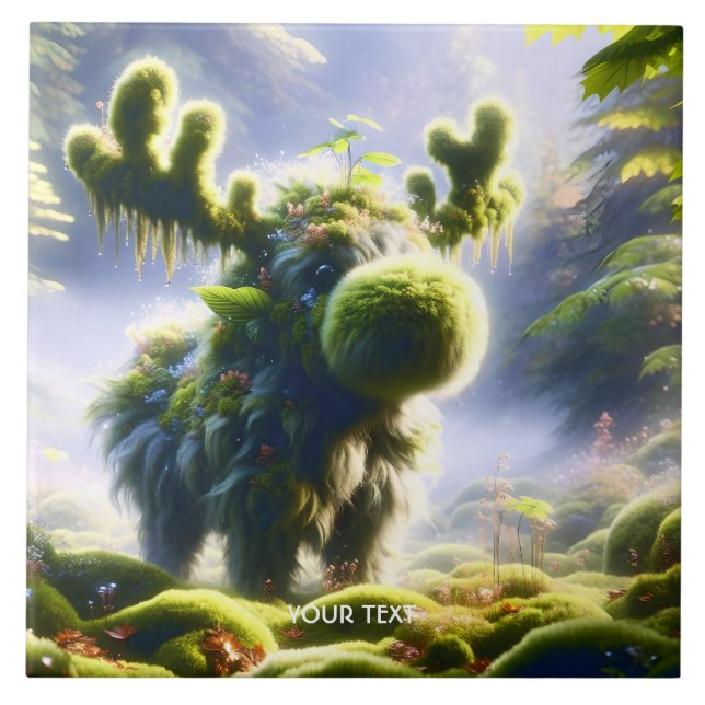 Carreau Forêt d'orignal mou Imaginaire (Devant)