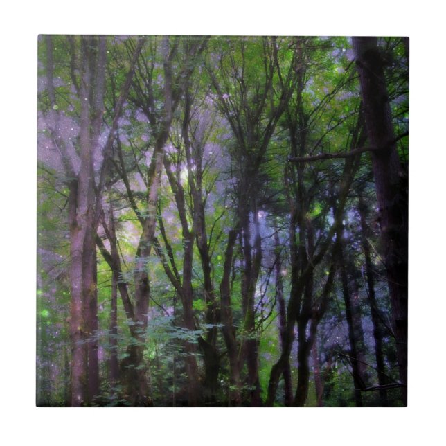 Carreau Forêt surnaturelle de Fairy Lights (Devant)