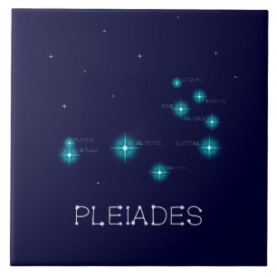 Carreau Formation de l'hémisphère nord Pleiades Star