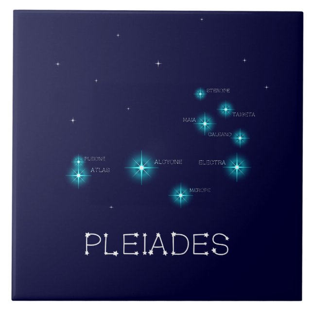 Carreau Formation de l'hémisphère nord Pleiades Star (Devant)