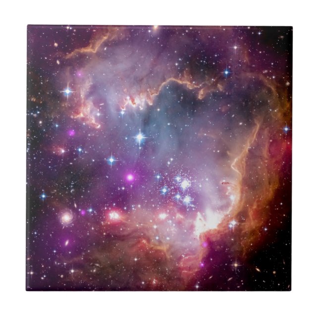 Carreau Formation d'étoiles NGC 602 - Photo de l'espace de (Devant)