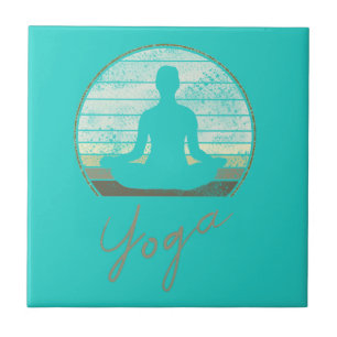 Carreau Formation Yoga Conception Vintage Méditation Ou Pi
