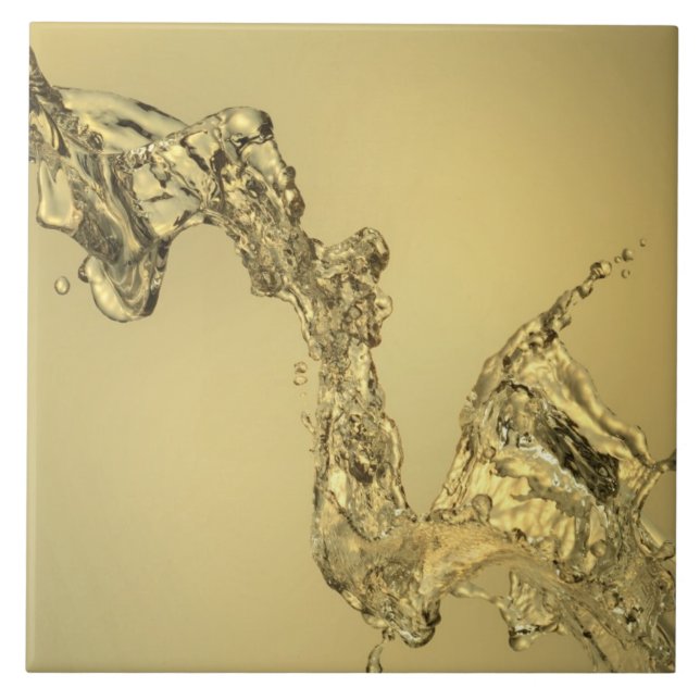 Carreau Forme abstraite constituée en éclaboussant l'eau (Devant)