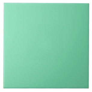 Carreau FORME DE MER VERT (couleur solide) ~