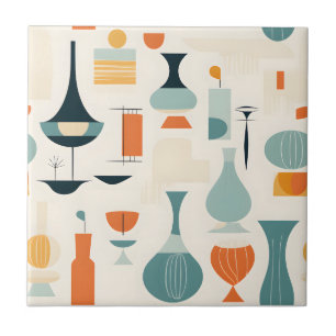 Carreau Forme de Vase moderne du milieu du siècle