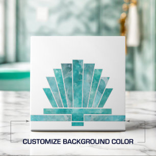 Carreau Forme géométrique du ventilateur Art déco - Change