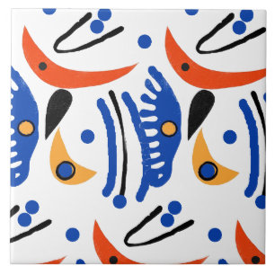 Carreau Formes fauvistes colorées