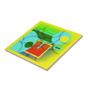 Carreau Formes géométriques colorées Art Abstrait