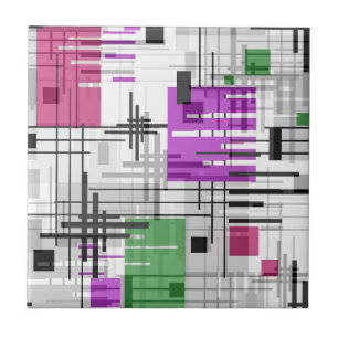 Carreau formes géométriques modernes Abstraites rayées