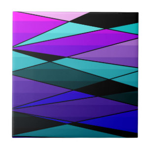 Carreau formes géométriques modernes Abstraites triangles 