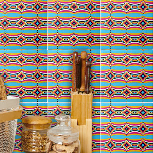 Carreau Formes sphériques Cool colorées Motif géométrique