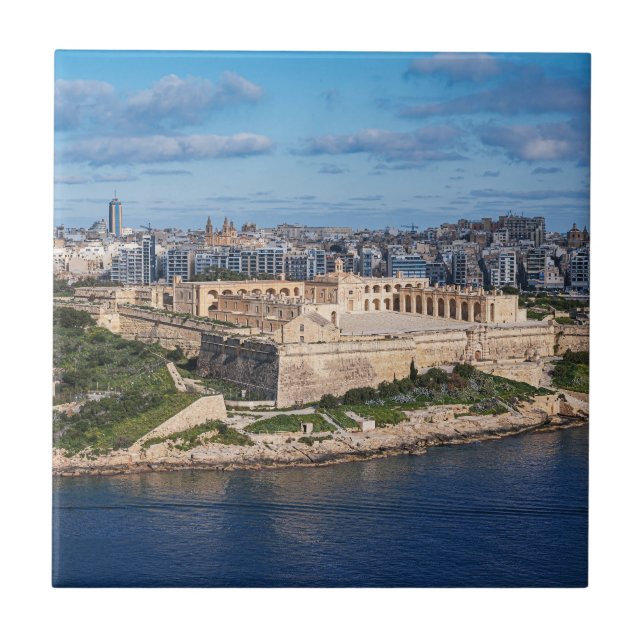 Carreau Fort Manoel et Sliema de La Valette, Malte (Devant)