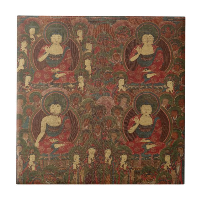 Carreau Four Buddhas in Pure Land Buddhism (Devant)