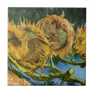 Carreau Four Cut Sunflowers par Vincent van Gogh