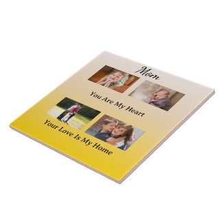 Carreau Four Photo Layout – Cream & Gold Tribute