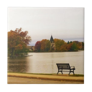 Carreau Fowler Lake en automne, WI