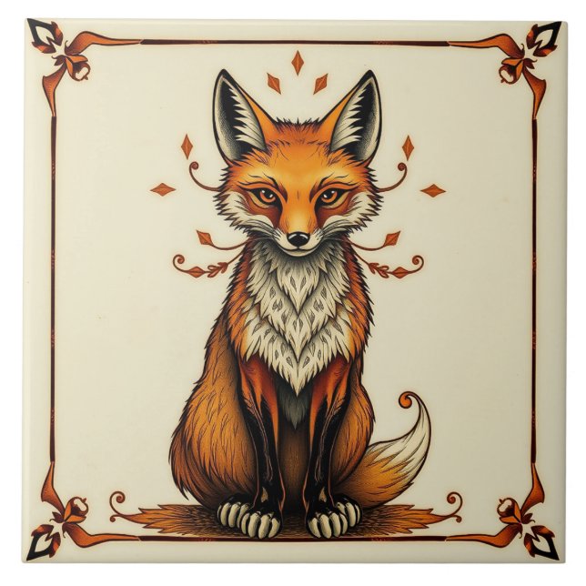 Carreau Fox - Arts Et Artisanat Carrelage Céramique (Devant)