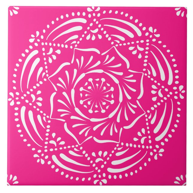 Carreau Foxglove Mandala (Devant)