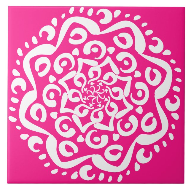 Carreau Foxglove Mandala (Devant)