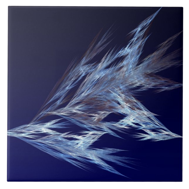 Carreau Fractal - Oiseaux en Vol (Devant)