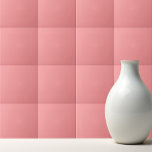 Carreau Fraise solide couleur rose clair<br><div class="desc">Solide Watermelon couleur rose clair design.</div>
