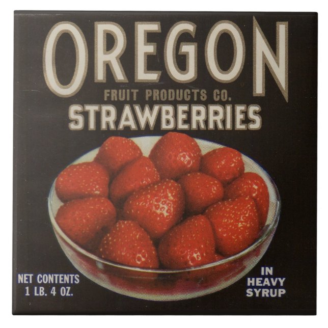 Carreau Fraises de l'Oregon dans les années 1930 (Devant)