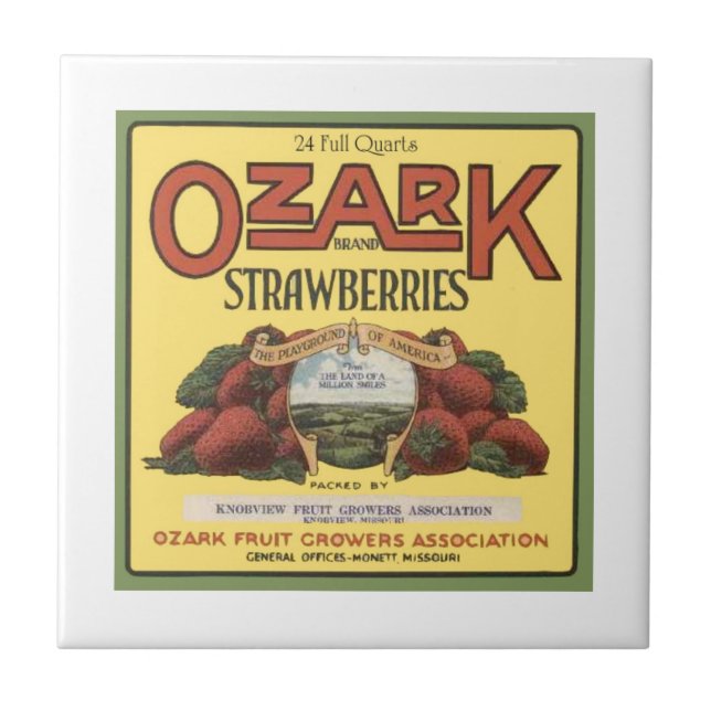 Carreau Fraises d'Ozark (Devant)