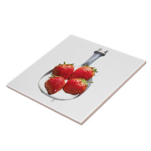 Carreau Fraises et crème