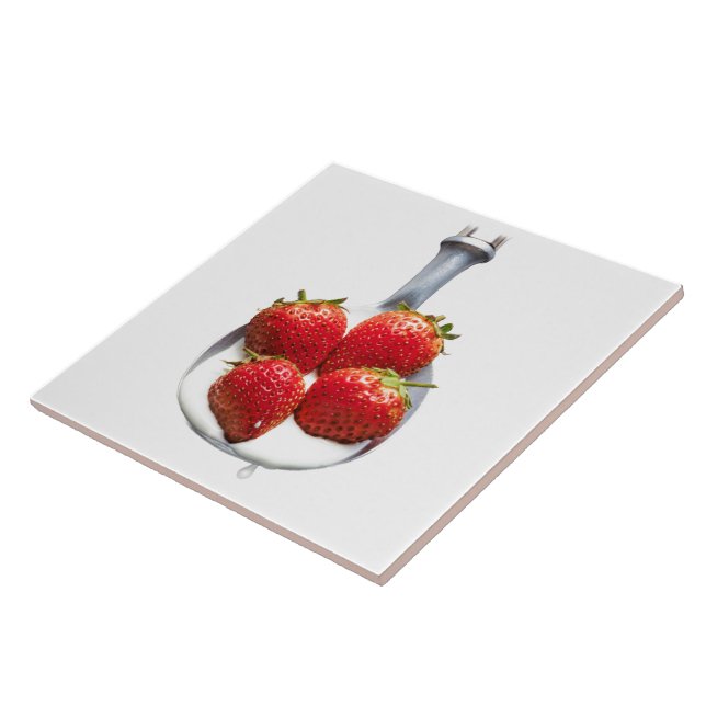 Carreau Fraises et crème (Côté)