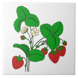 Carreau Fraises pour le petit-déjeuner