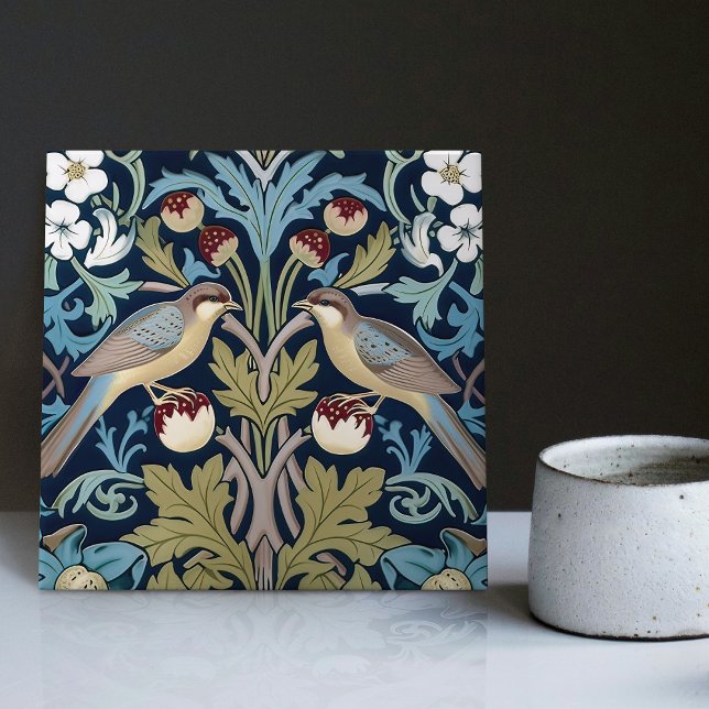 Carreau Framboises William Morris Art nouveau Cera (Créateur téléchargé)