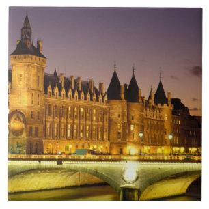 Carreau France, Paris, Conciergerie et rivière Seine au
