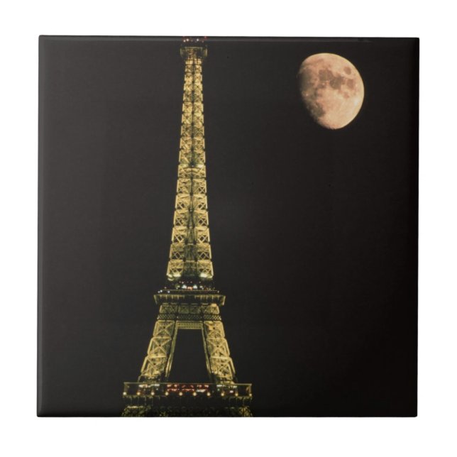 Carreau France, Paris. Tour Eiffel la nuit (Devant)